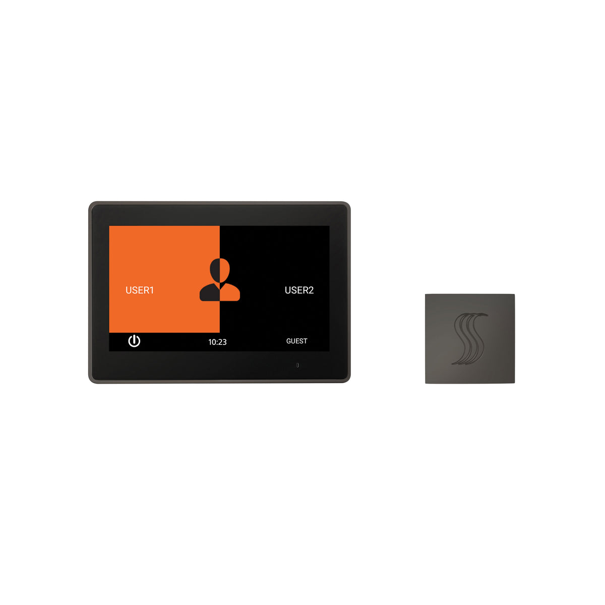 ThermaSol ThermaTouch 10" Control Kit Square-Steam Shower Controls & Accessories-ThermaSol-Black Nickel-Nordica Sauna