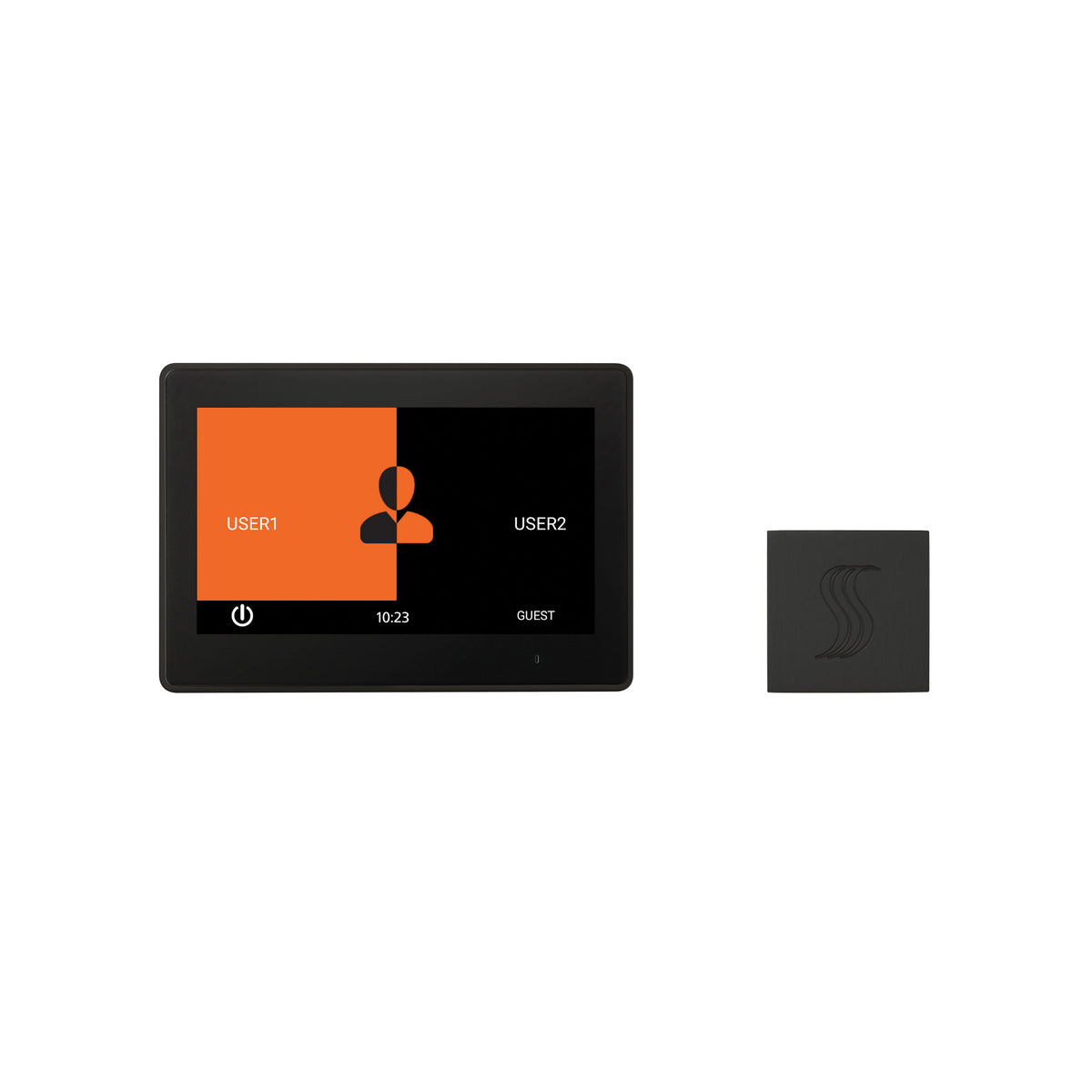 ThermaSol ThermaTouch 10" Control Kit Square-Steam Shower Controls & Accessories-ThermaSol-Matte Black-Nordica Sauna