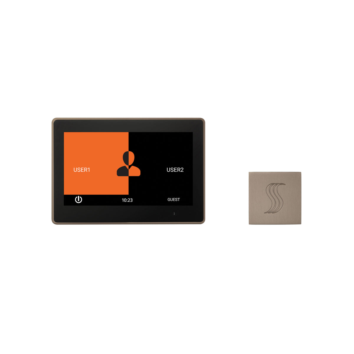 ThermaSol ThermaTouch 10" Control Kit Square-Steam Shower Controls & Accessories-ThermaSol-Satin Nickel-Nordica Sauna