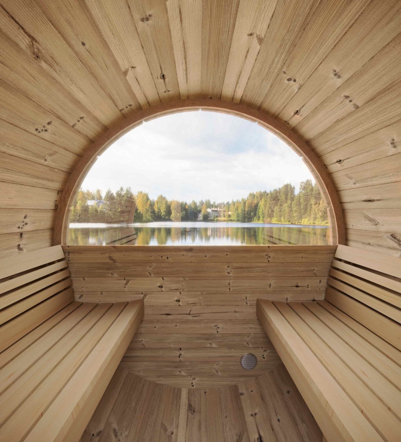 Barrel Sauna with Window