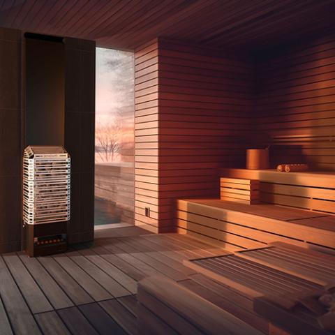 Saunum Air 5 Sauna Heater- Air Series, 4.8kW Sauna Heater w/ Climate Equalizer