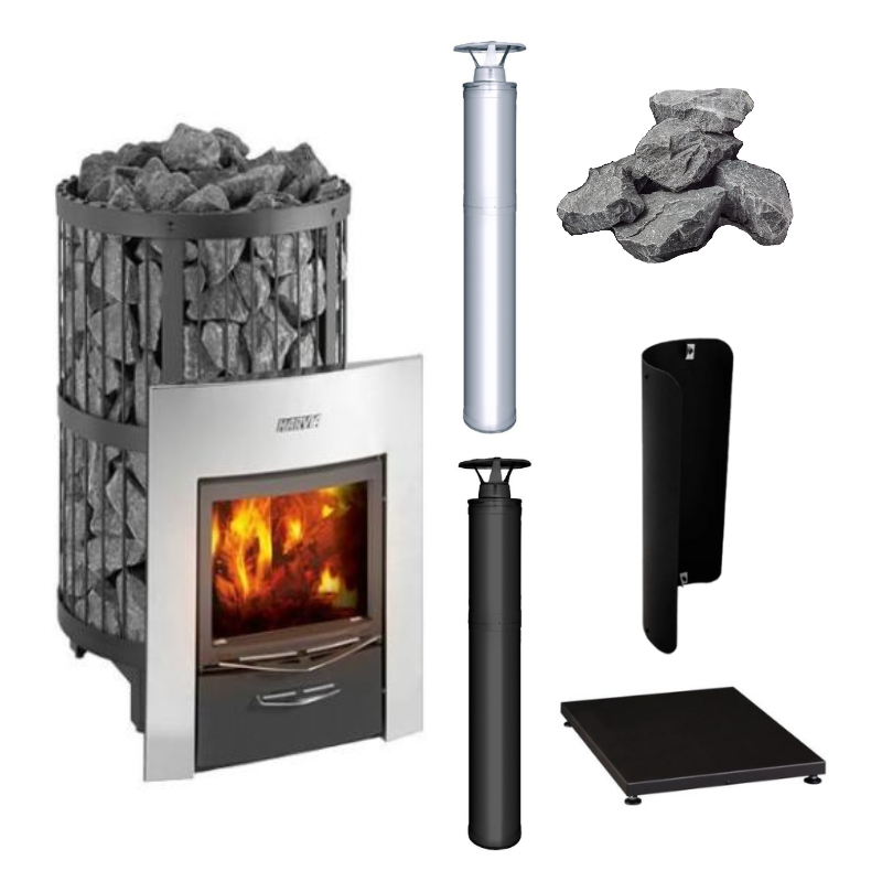 Harvia Legend 300DUO 23.5kW Sauna Stove Package-Sauna Heater-Harvia-Stainless Steel-