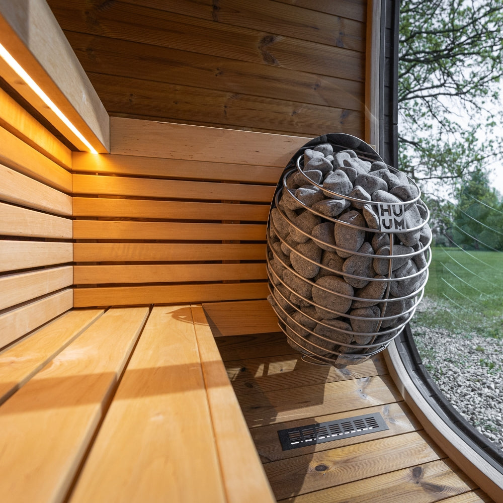 Leil Saunas Black Cube Classic 4-Person Outdoor Sauna