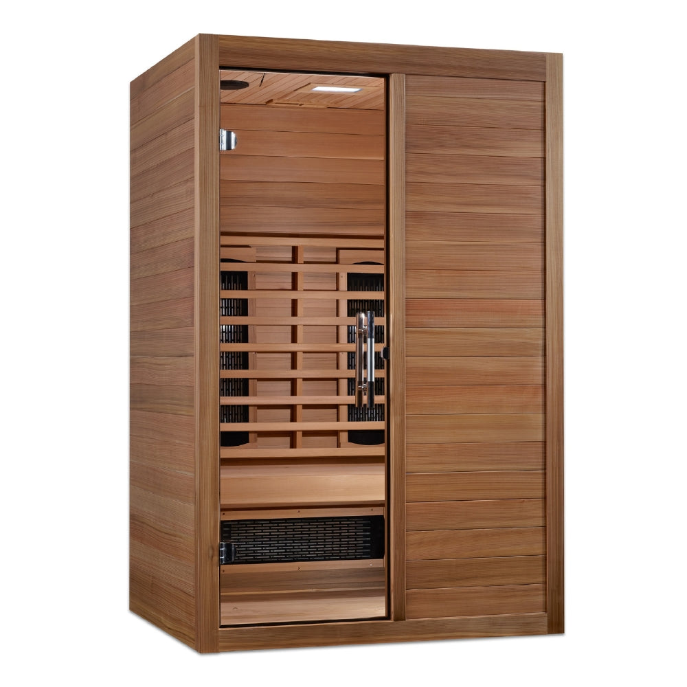 Golden Designs Maxxus S-Line 2-Person Full Spectrum Infrared Sauna with Pacific Cedar