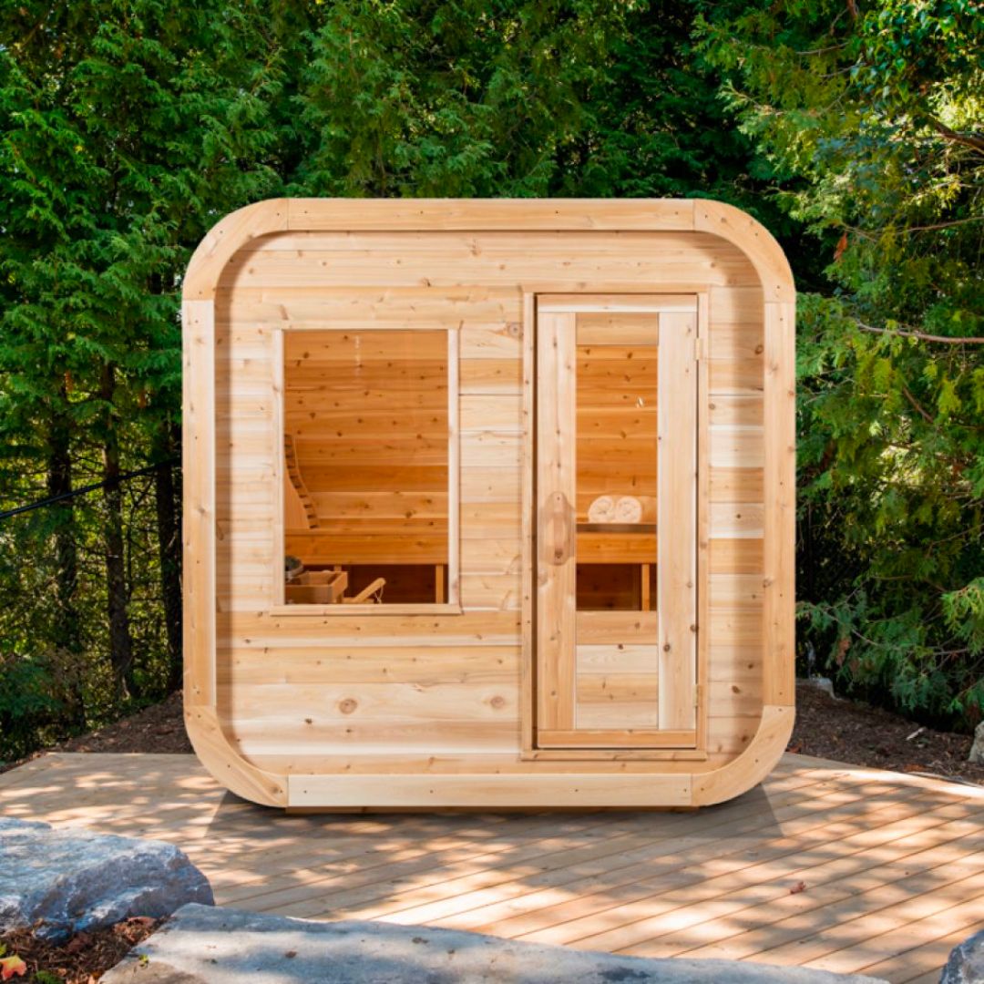 Dundalk CT Luna 4 Person Barrel Sauna-Sauna-Dundalk Leisurecraft-Nordica Sauna