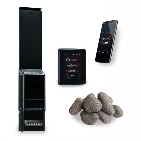 Saunum AIR 5 CSB WiFi Sauna Heater Package