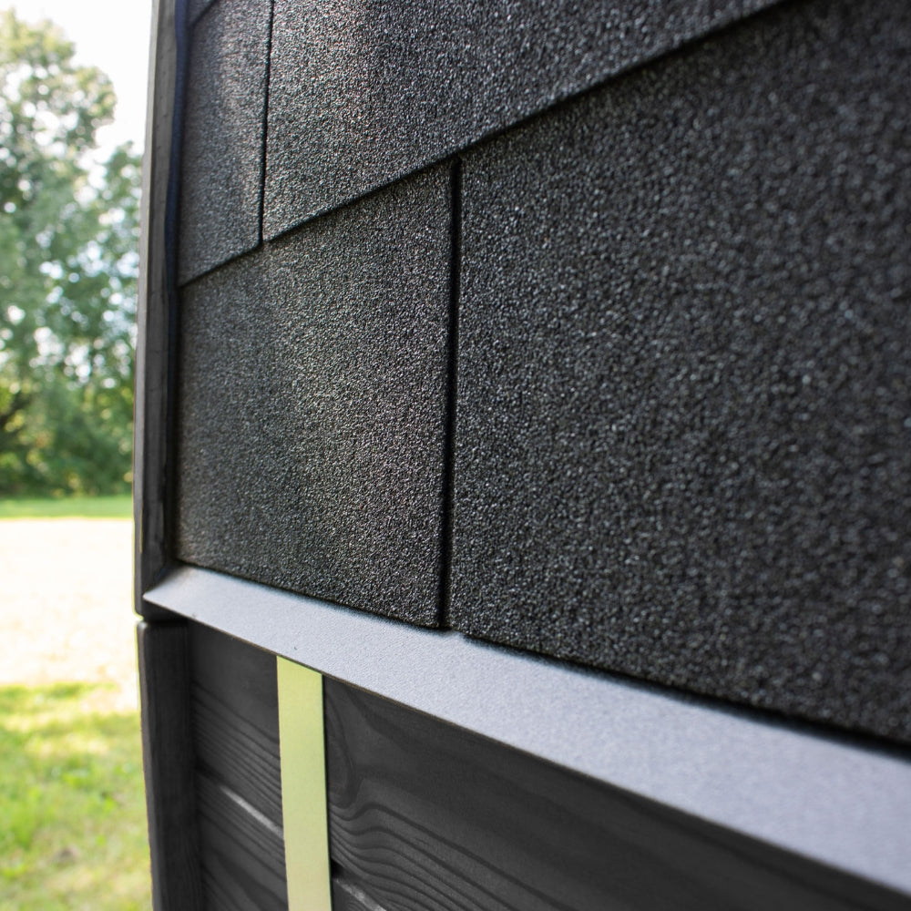 Leil Saunas Black Cube Classic 4-Person Outdoor Sauna