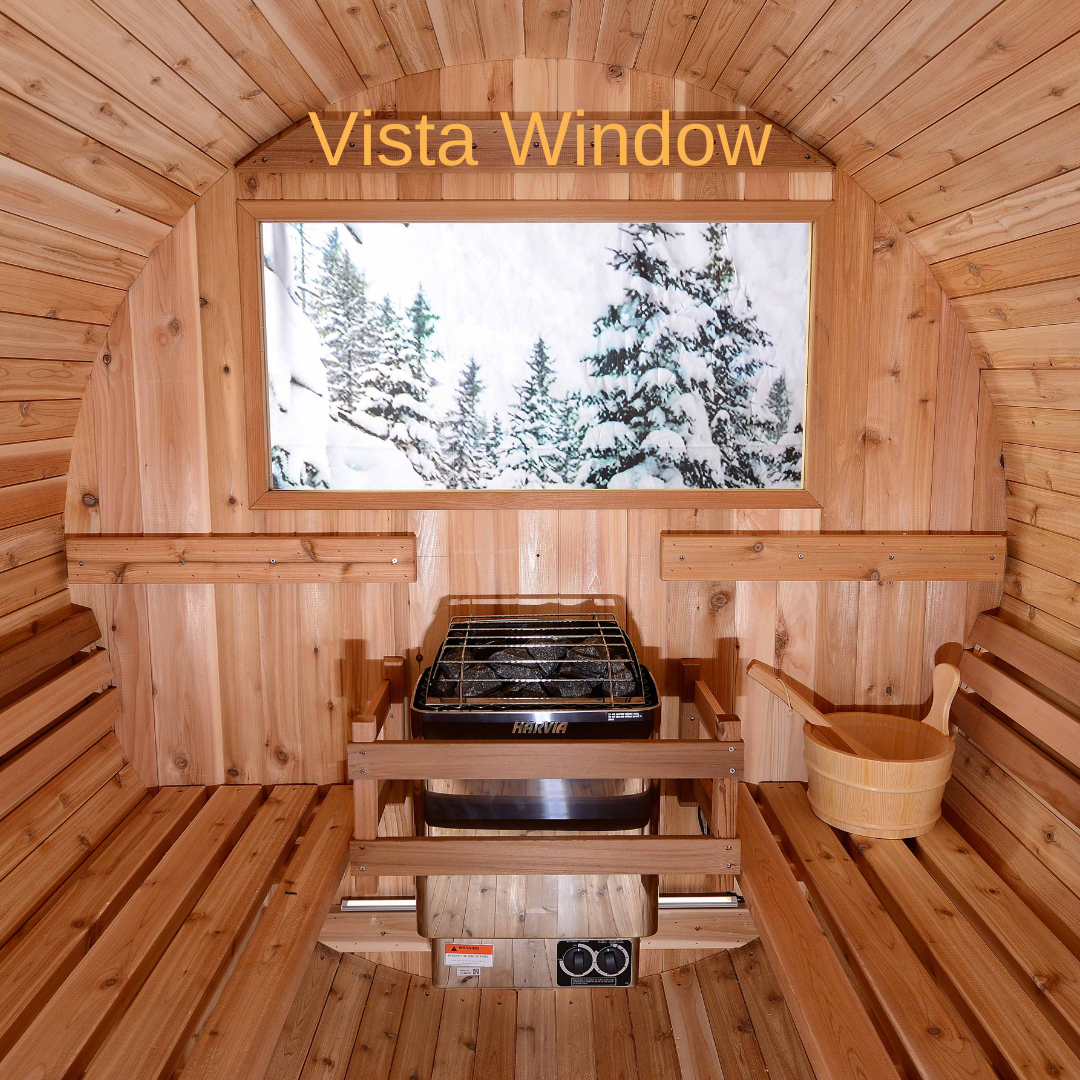 Almost Heaven Watoga 2-4 Person Barrel Sauna-Traditional Saunas-Nordica Sauna