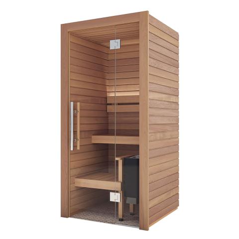 Auroom Cala Glass Mini Sauna (Thermo-Aspen)-Sauna-Auroom-Nordica Sauna