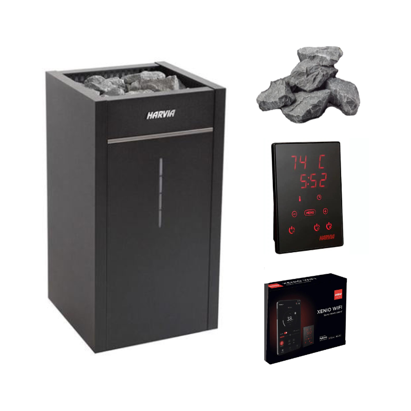 Harvia Virta HL110E 10.5kW Electric Sauna Heater Package