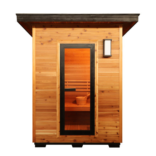Sunray Seneca 3-Person Contemporary Outdoor Sauna with 6kW Heater