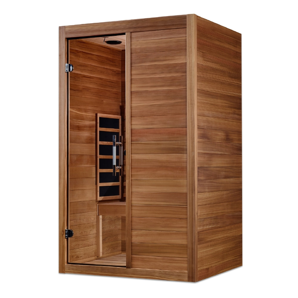 Golden Designs Maxxus S-Line 2-Person Full Spectrum Infrared Sauna with Pacific Cedar