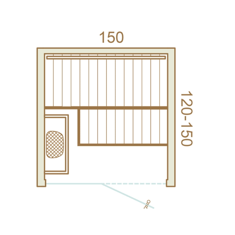 Auroom Cala Traditional Sauna - Wood