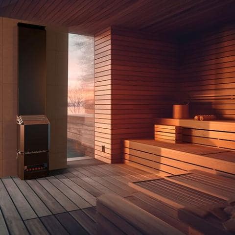 Saunum Air 5 Sauna Heater- Air Series, 4.8kW Sauna Heater w/ Climate Equalizer