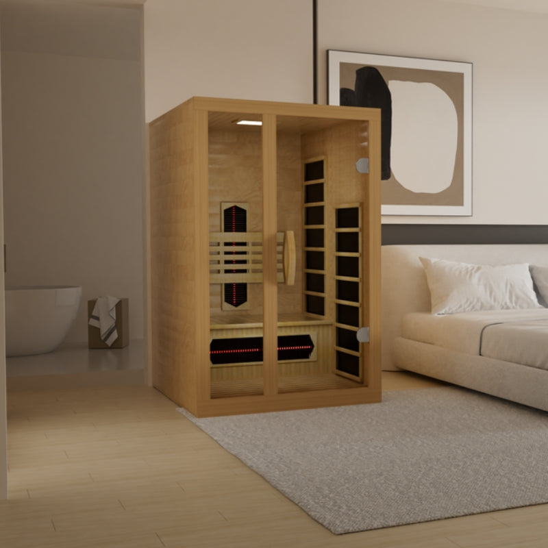 Golden Designs Gracia 1-2 Person Full Spectrum Near Zero EMF Infrared Sauna | DYN-6119-03 FS