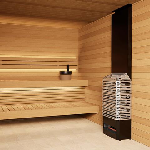 Saunum Air 5 Sauna Heater- Air Series, 4.8kW Sauna Heater w/ Climate Equalizer