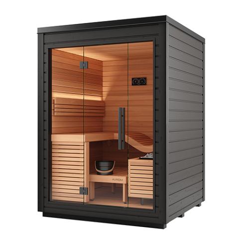 Auroom Aura Outdoor Home Sauna-Sauna-Auroom-Left-Nordica Sauna