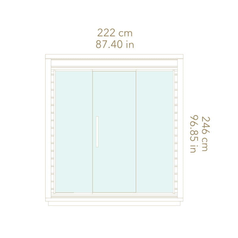 Auroom Mira L Outdoor Cabin Sauna Kit
