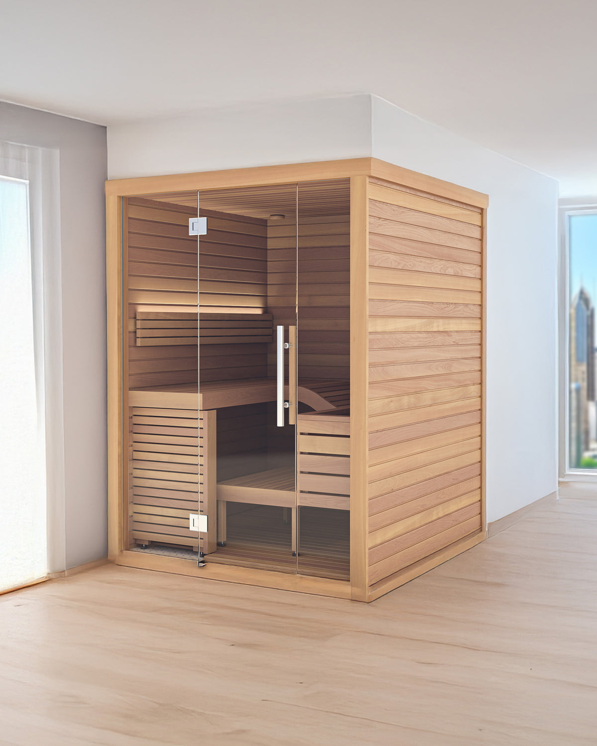Auroom Baia Indoor Sauna - Glass