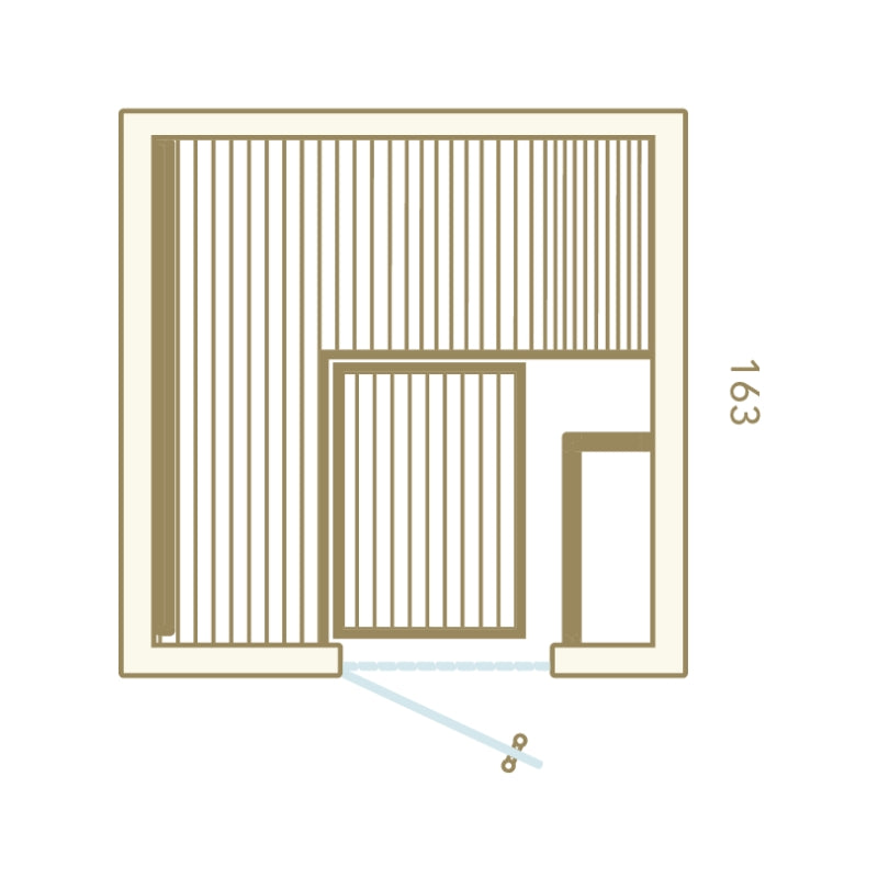 Auroom Baia Indoor Sauna - Glass