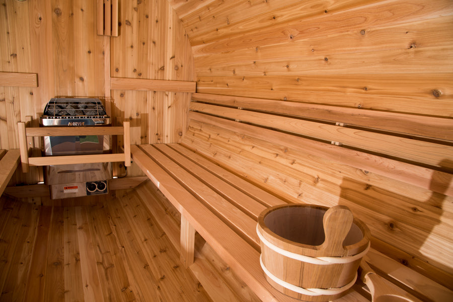 Almost Heaven Vienna 2-Person Canopy Barrel Sauna-Traditional Saunas-Nordica Sauna
