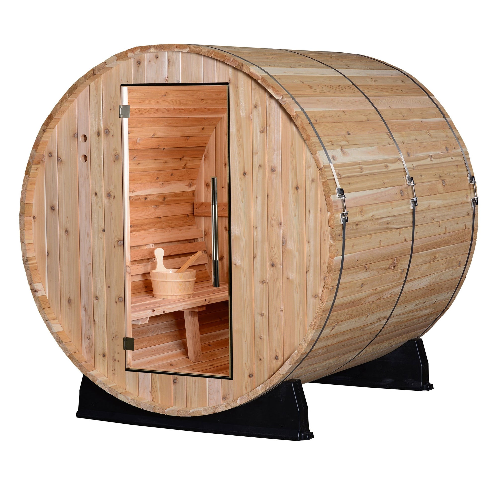 Almost Heaven Pinnacle 4-Person Barrel Sauna-Traditional Saunas-Nordica Sauna