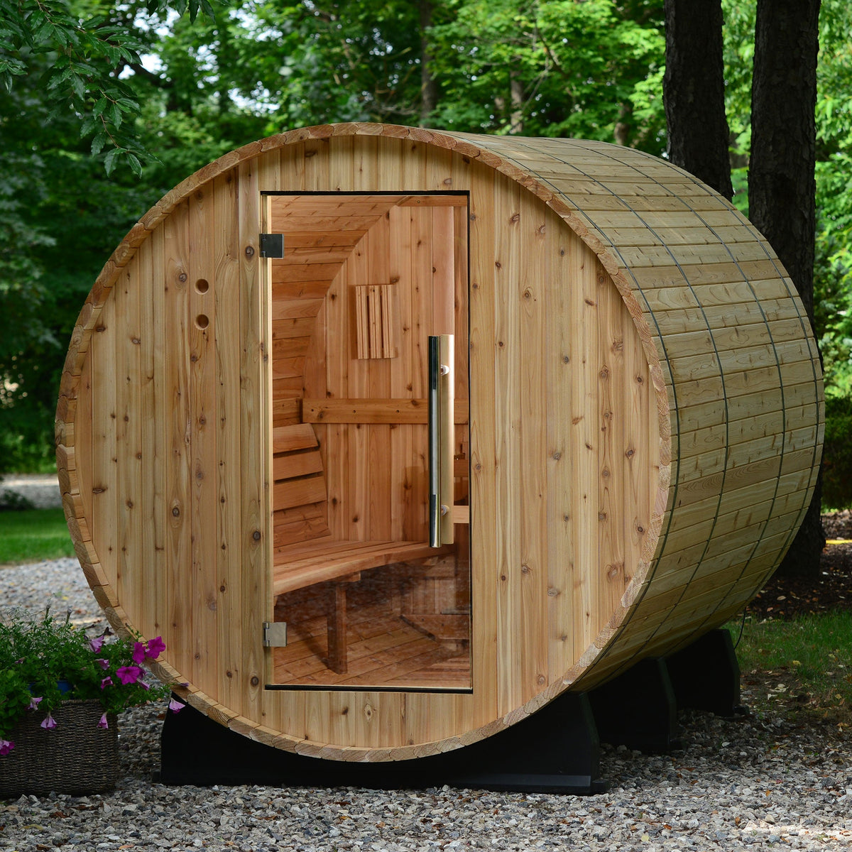 Almost Heaven Princeton 6-Person Barrel Sauna-Traditional Saunas-Nordica Sauna