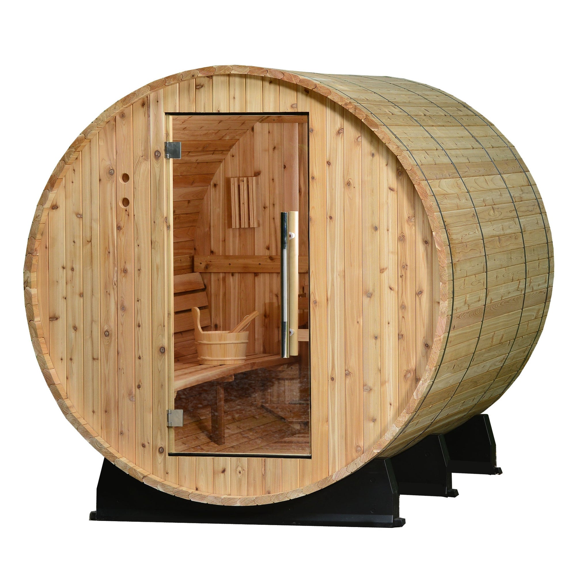 Almost Heaven Princeton 6-Person Barrel Sauna-Traditional Saunas-Nordica Sauna
