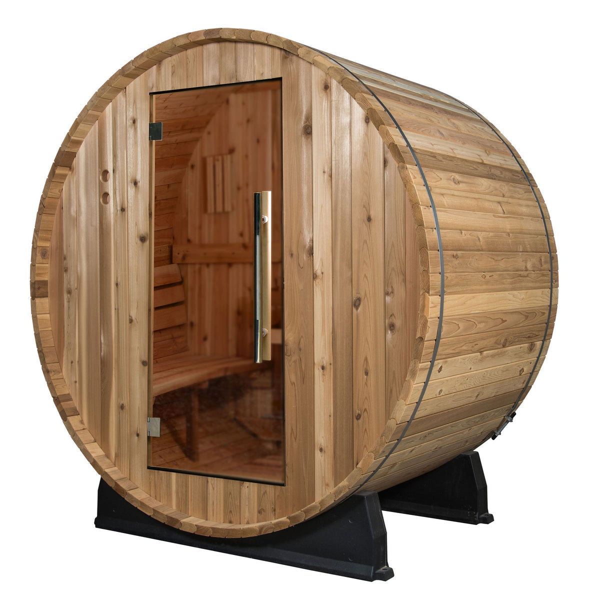 Almost Heaven Watoga 2-4 Person Barrel Sauna-Traditional Saunas-Nordica Sauna