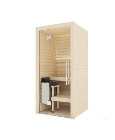 Auroom Cala Glass Mini Sauna (Aspen)-Sauna-Auroom-Nordica Sauna