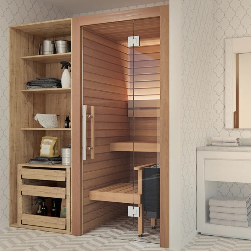 Auroom Cala Glass Mini Sauna (Thermo-Aspen)