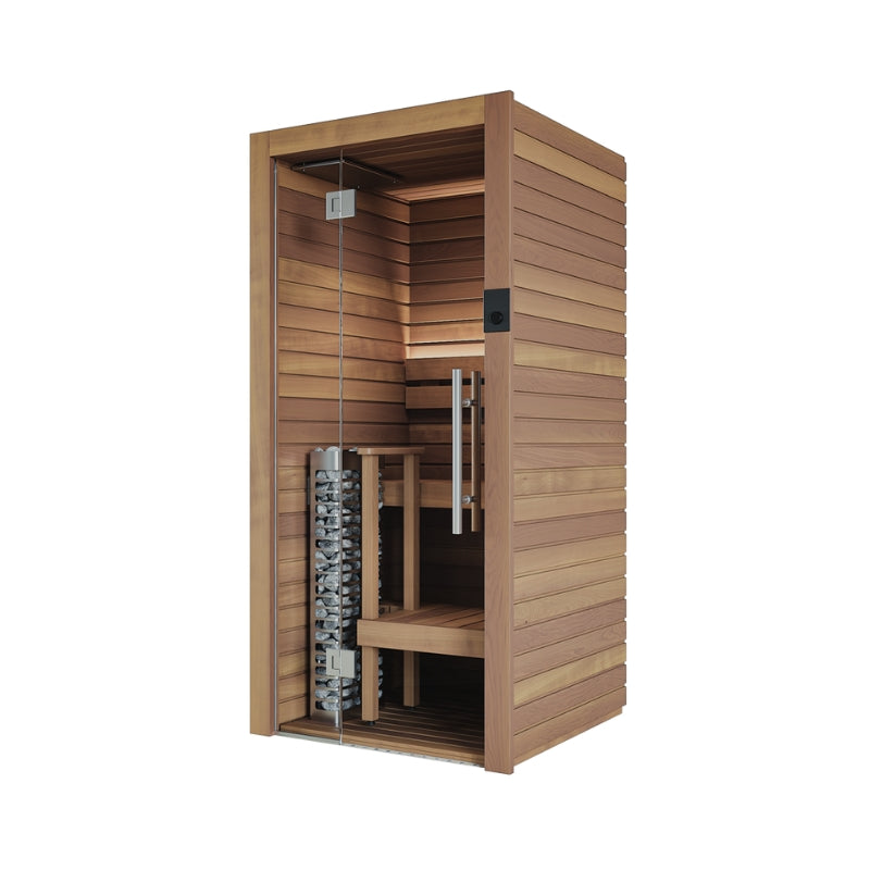 Auroom Cala Glass Mini Sauna (Thermo-Aspen)