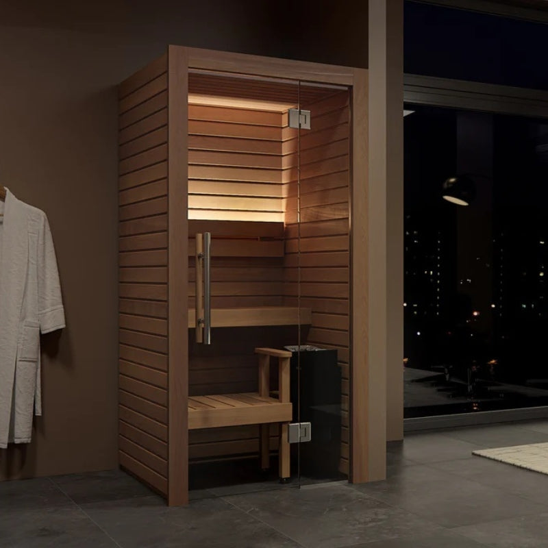 Auroom Cala Glass Mini Sauna (Thermo-Aspen)