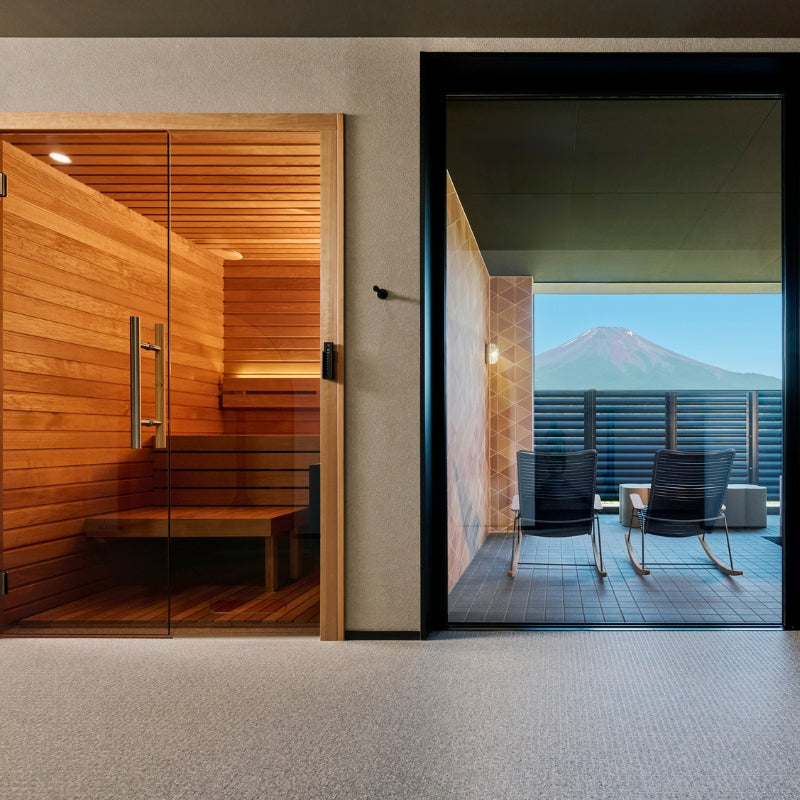 Auroom Cala Traditional Sauna - Glass