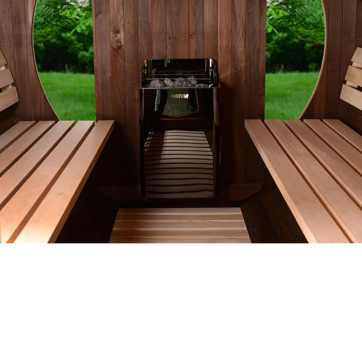 Almost Heaven Phoenix 6-Person Luxury Barrel Sauna-Traditional Saunas-Nordica Sauna