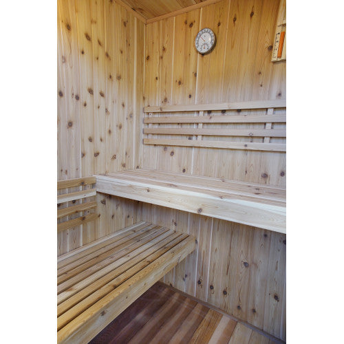 Sunray Hampton 3-Person Indoor Traditional Sauna with 4.5kW Harvia Heater