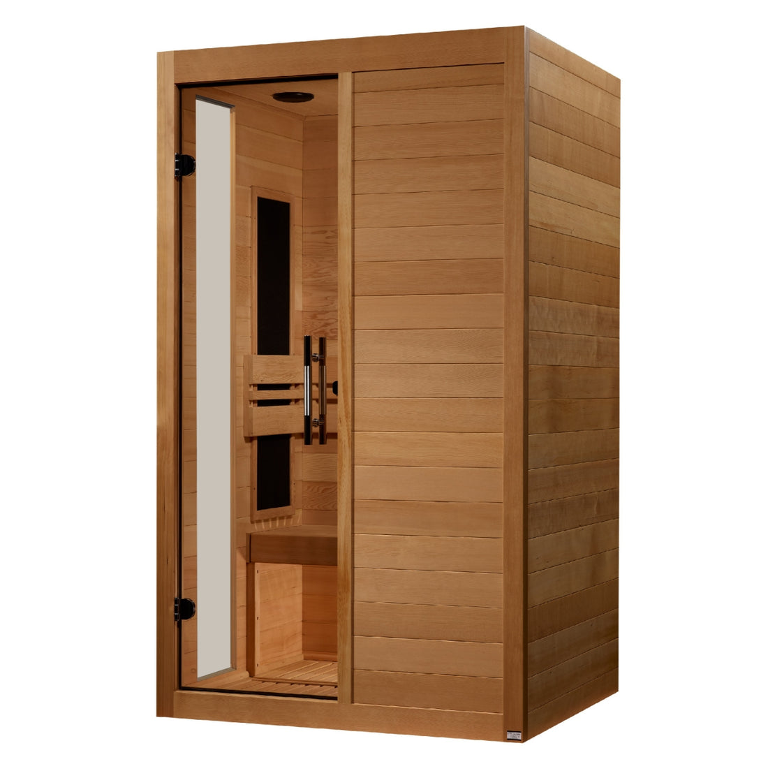 Golden Designs Lucca Elite 2-person Ultra Low EMF FAR Infrared Sauna with Canadian Hemlock