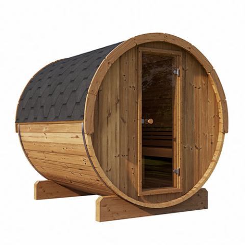 SaunaLife Model E7 Sauna Barrel | ERGO Series-Sauna-Glass Front-Nordica Sauna