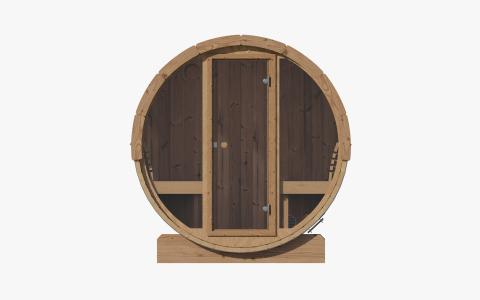SaunaLife Model E8 Sauna Barrel | ERGO Series-Sauna-Glass Front-Nordica Sauna