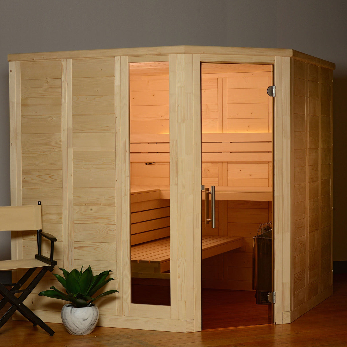 Almost Heaven Patterson 6-Person Indoor Sauna-Traditional Saunas-Nordica Sauna