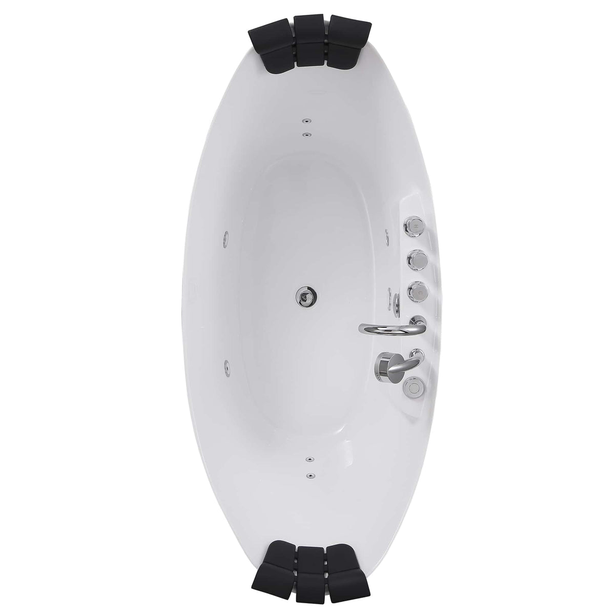 Empava 59 in. Whirlpool Freestanding Acrylic Bathtub | EMPV-59AIS11