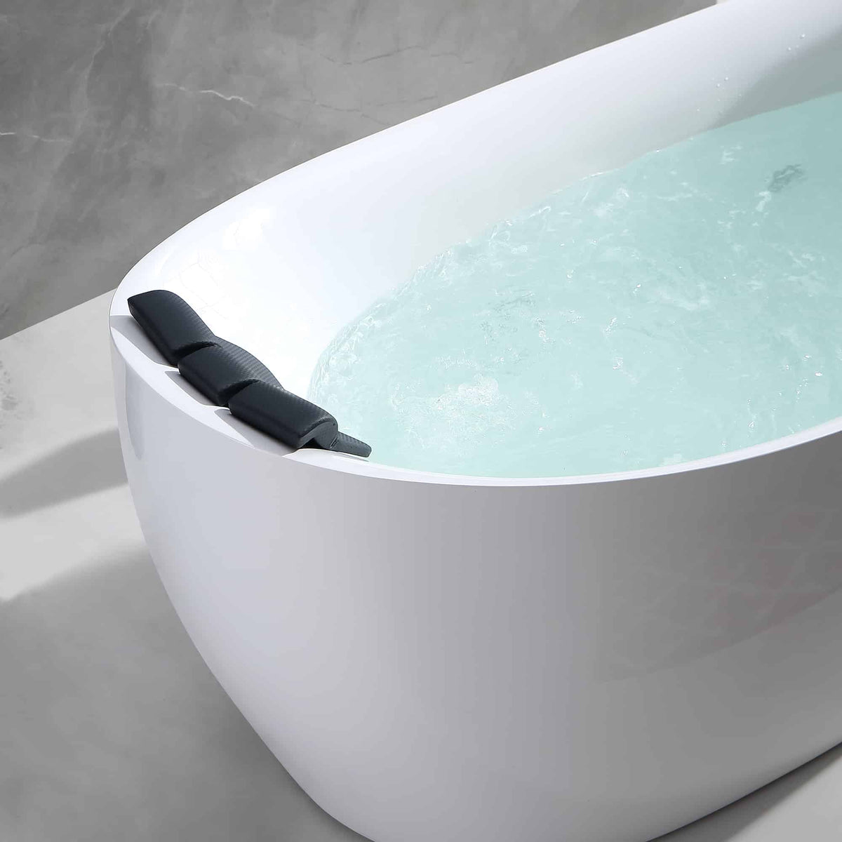 Empava 67 in. Whirlpool Freestanding Acrylic Bathtub | EMPV-67AIS02