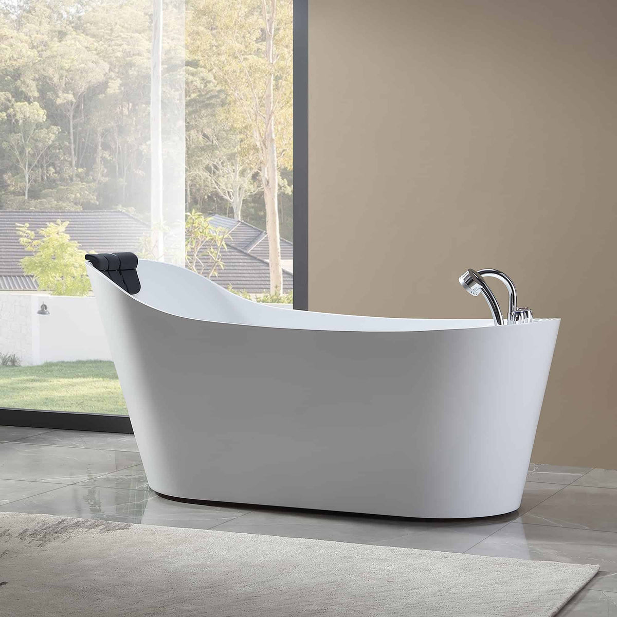 Empava 67 in. Whirlpool Freestanding Acrylic Bathtub | EMPV-67AIS09