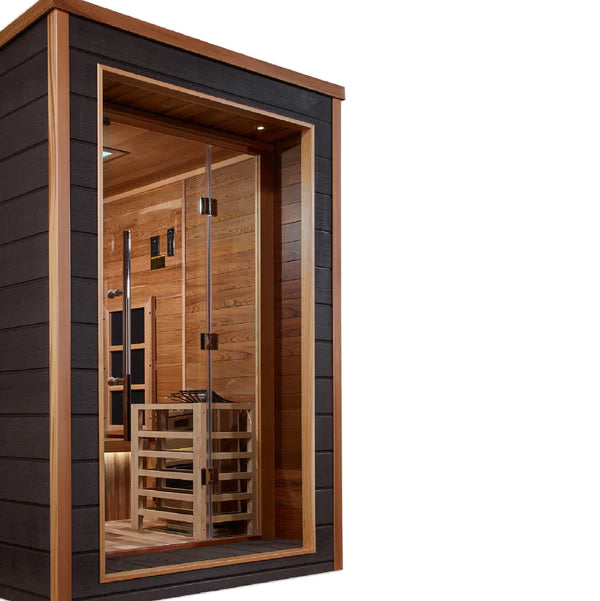 Golden Designs Karlstad PureTech 6-Person Full Spectrum Hybrid Sauna in Red Cedar Wood