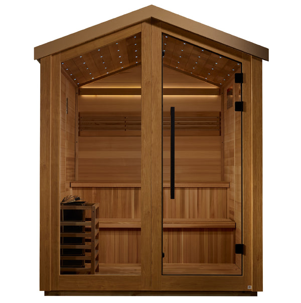 Golden Designs &quot;Kaarina&quot; 6-Person Outdoor Traditional Sauna