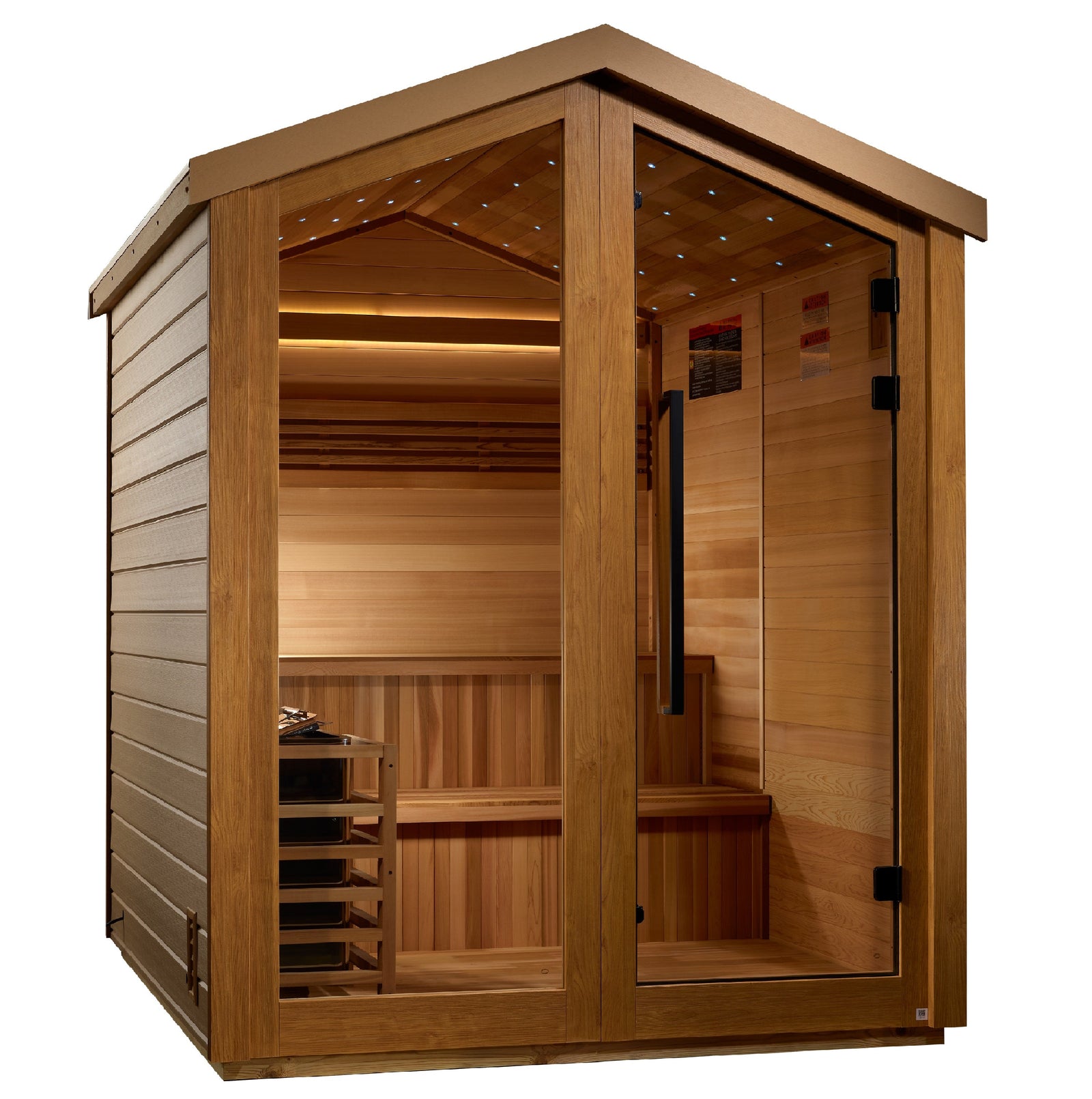 Golden Designs "Kaarina" 6-Person Outdoor Traditional Sauna-Sauna-Golden Designs-Nordica Sauna