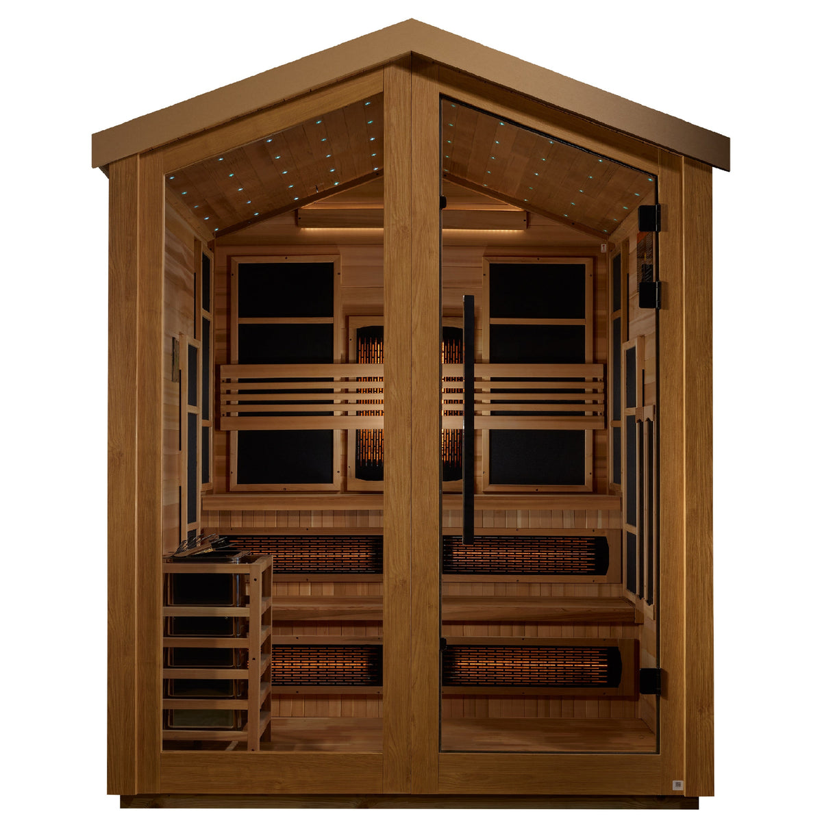 Golden Designs &quot;Kaskinen&quot; 6-Person Full Spectrum PureTech™ Hybrid Outdoor Sauna