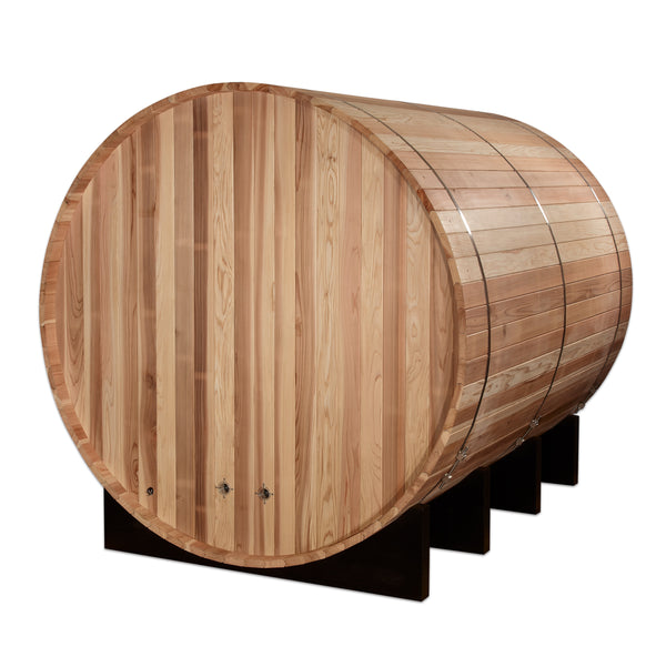 Golden Designs Klosters 6-Person Barrel Traditional Sauna - Pacific Cedar