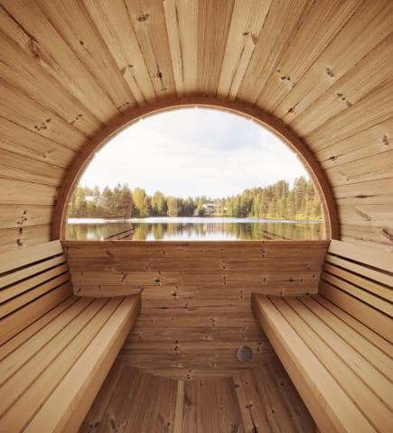 SaunaLife Model E7 Sauna Barrel | ERGO Series-Sauna-Rear Window-Nordica Sauna