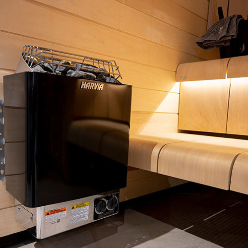 Harvia KIP80B 8kW Electric Sauna Heater with Built-In Controls